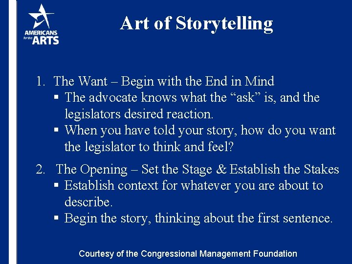 Art of Storytelling 1. The Want – Begin with the End in Mind §