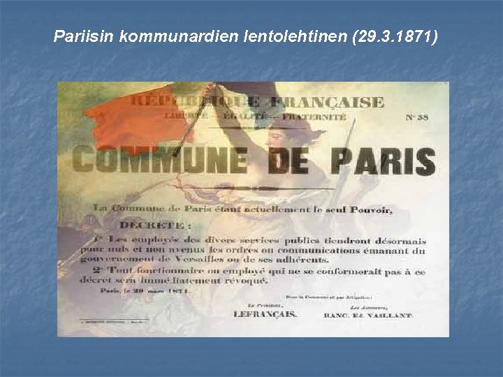 Pariisin kommunardien lentolehtinen (29. 3. 1871) 