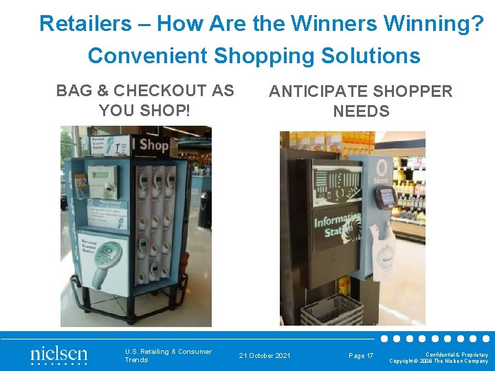 Retailers – How Are the Winners Winning? Convenient Shopping Solutions BAG & CHECKOUT AS