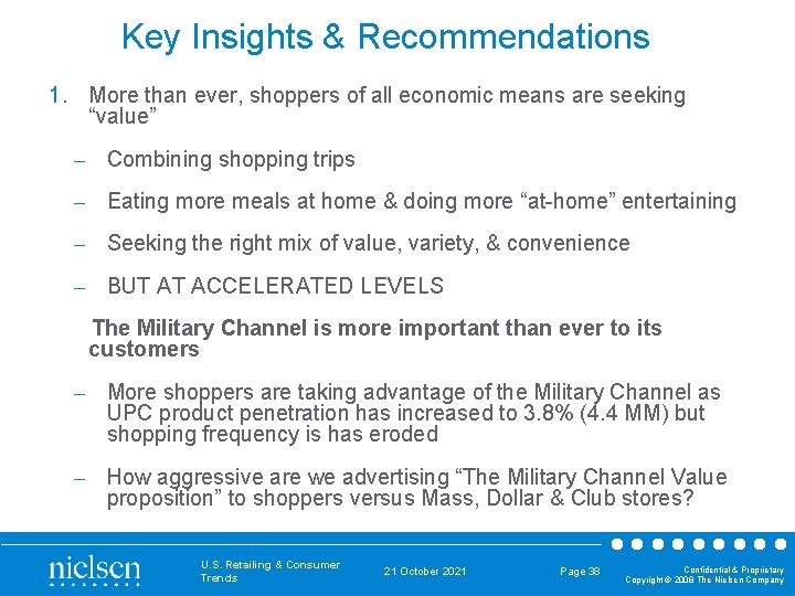 Key Insights & Recommendations 1. More than ever, shoppers of all economic means are