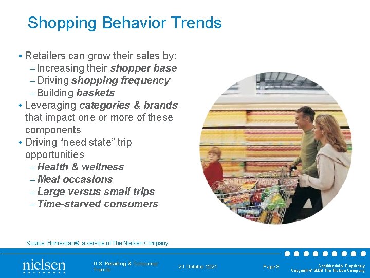 Shopping Behavior Trends • Retailers can grow their sales by: – Increasing their shopper