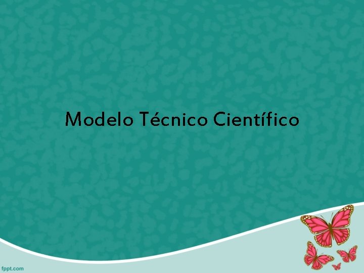 Modelo Técnico Científico 