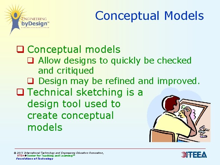 Conceptual Models q Conceptual models q Allow designs to quickly be checked and critiqued