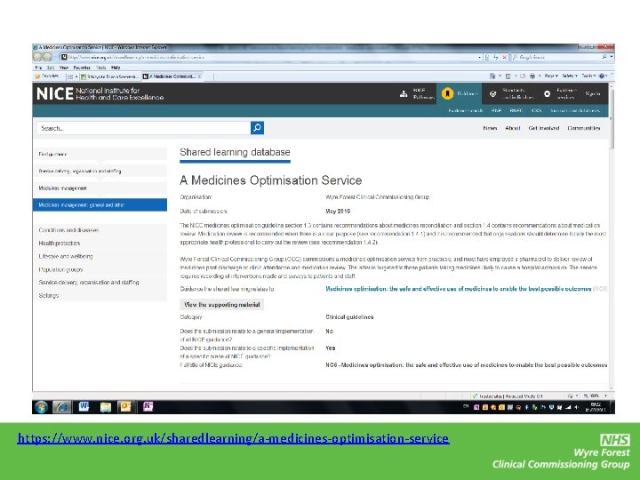 https: //www. nice. org. uk/sharedlearning/a-medicines-optimisation-service 