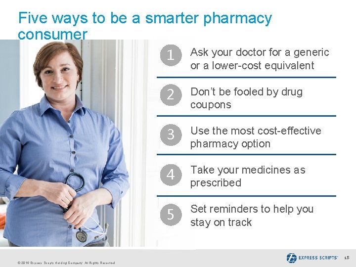 Five ways to be a smarter pharmacy consumer 1 Ask your doctor for a