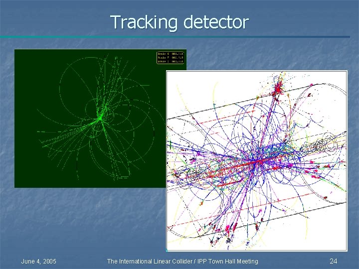 Tracking detector June 4, 2005 The International Linear Collider / IPP Town Hall Meeting