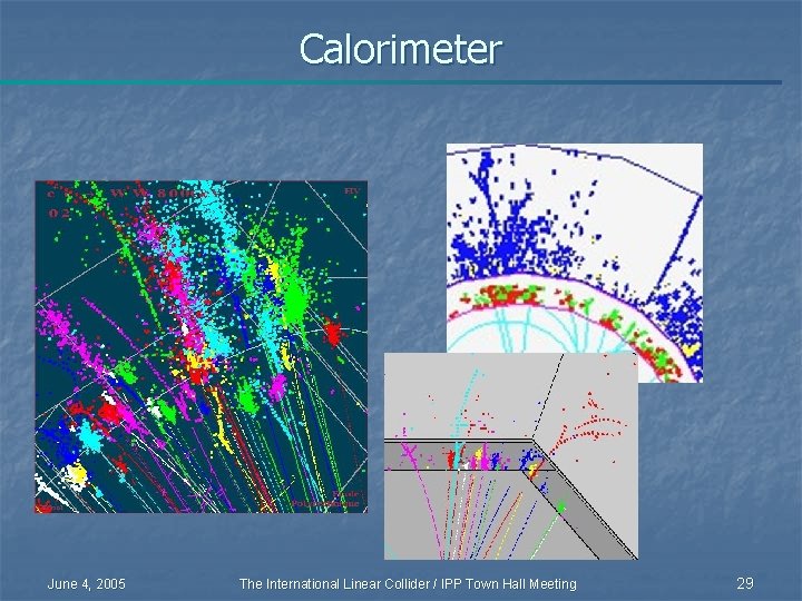 Calorimeter June 4, 2005 The International Linear Collider / IPP Town Hall Meeting 29