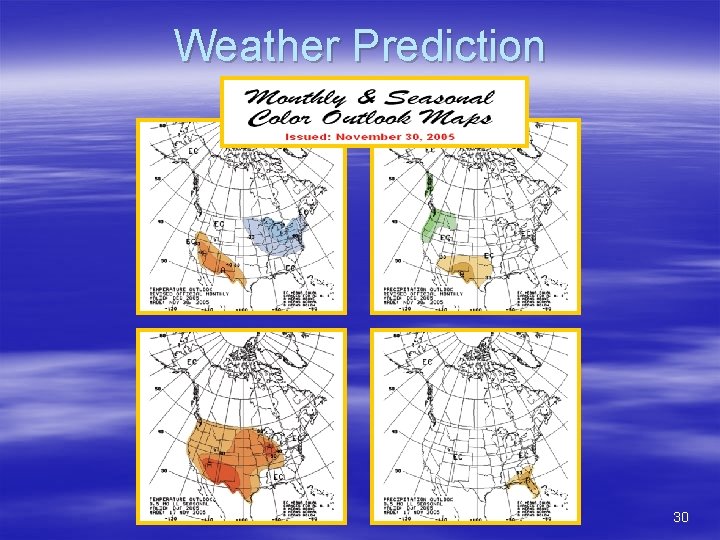 Weather Prediction 30 