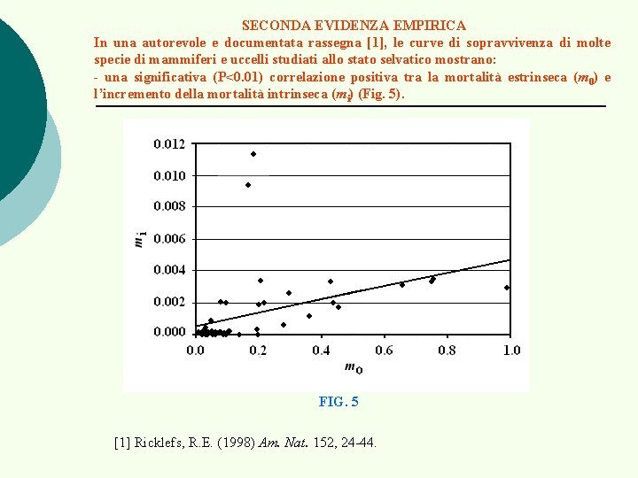 SECONDA EVIDENZA EMPIRICA In una autorevole e documentata rassegna [1], le curve di sopravvivenza