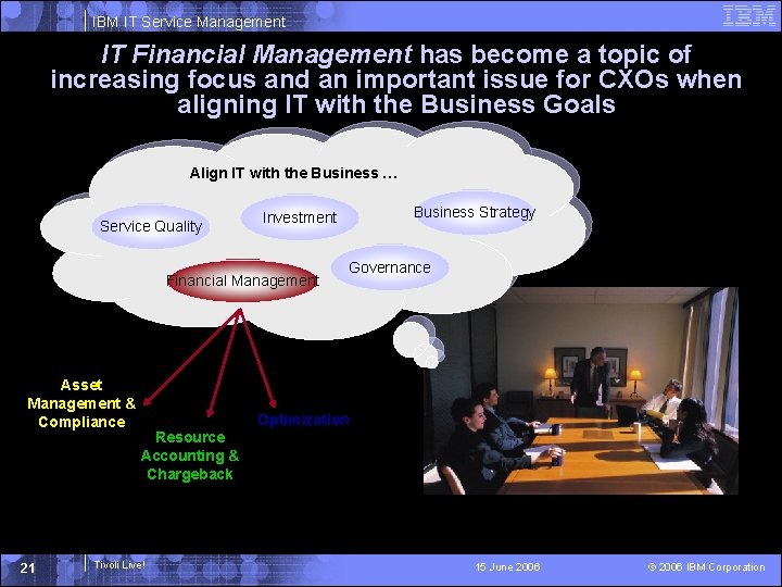 IBM IT Service Management IT Financial Management has become a topic of increasing focus