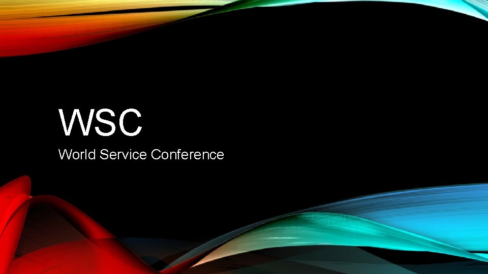 WSC World Service Conference 