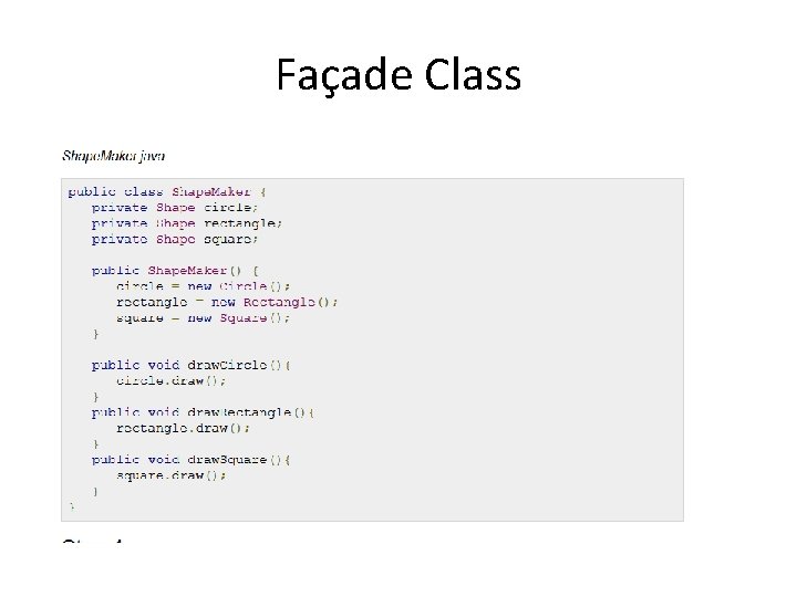 Façade Class 