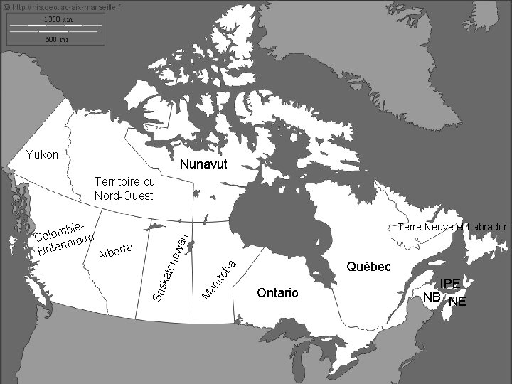 Yukon Nunavut Territoire du Nord-Ouest Québec M an ito ba hew kat c rta