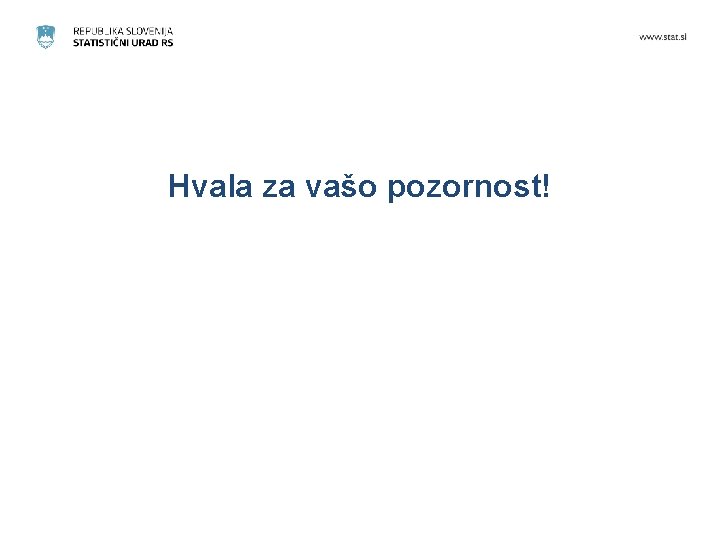 Hvala za vašo pozornost! Hvala za vašo pozornost!