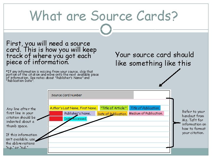 What are Source Cards? First, you will need a source card. This is how