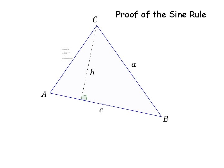 Proof of the Sine Rule (from symmetry) 