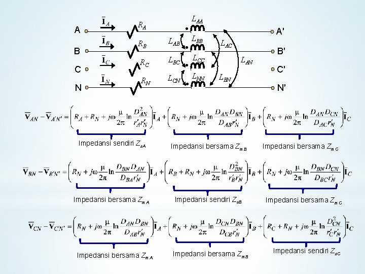 A B C N RA RB RC RN LAB LBC LCN LAA LBB A′