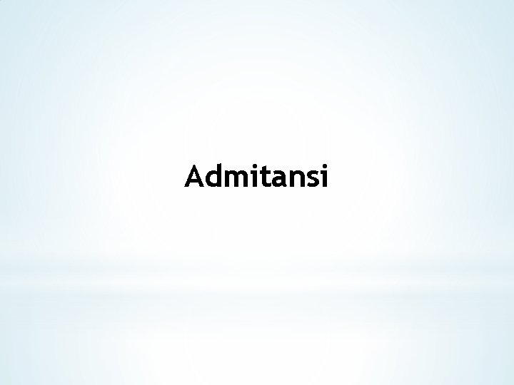 Admitansi 