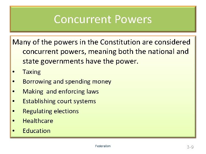 3 Federalism 3 1 Federalism is the sharing