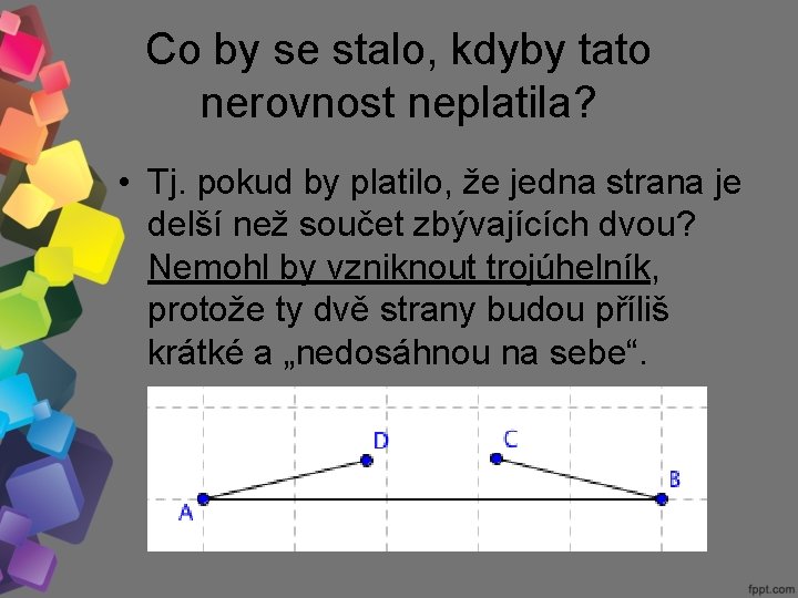 Co by se stalo, kdyby tato nerovnost neplatila? • Tj. pokud by platilo, že