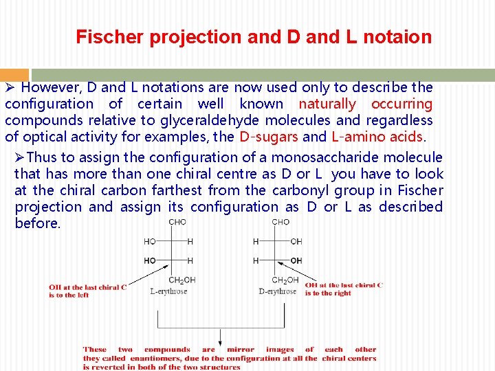 Organic Chemistry 145 CHEM Carbohydrates Carbohydrates o The