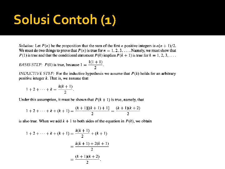 Solusi Contoh (1) 