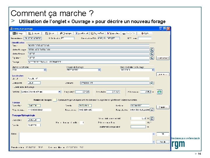 Comment ça marche ? > Utilisation de l’onglet « Ouvrage » pour décrire un