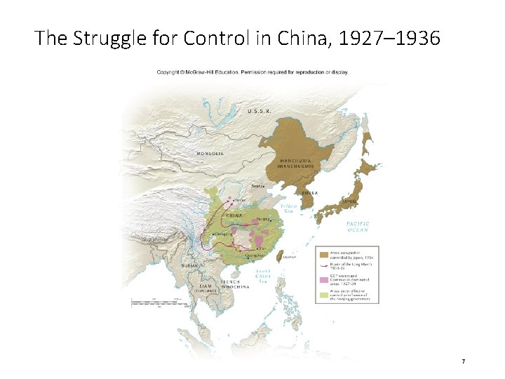 The Struggle for Control in China, 1927– 1936 7 