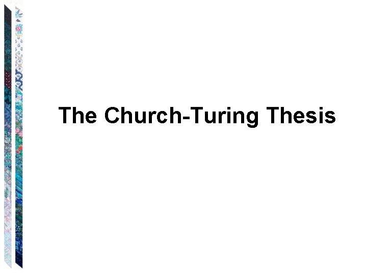 The Church-Turing Thesis 