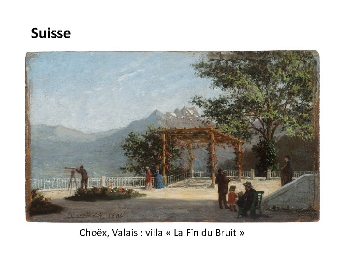 Suisse Choëx, Valais : villa « La Fin du Bruit » 