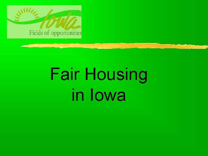 Fair Housing in Iowa 