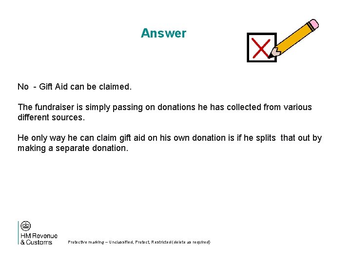 Answer No - Gift Aid can be claimed. The fundraiser is simply passing on
