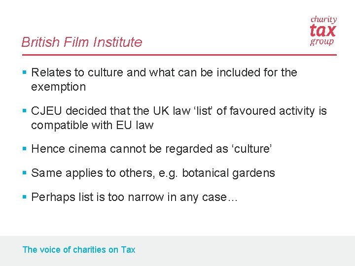 British Film Institute § Relates to culture and what can be included for the