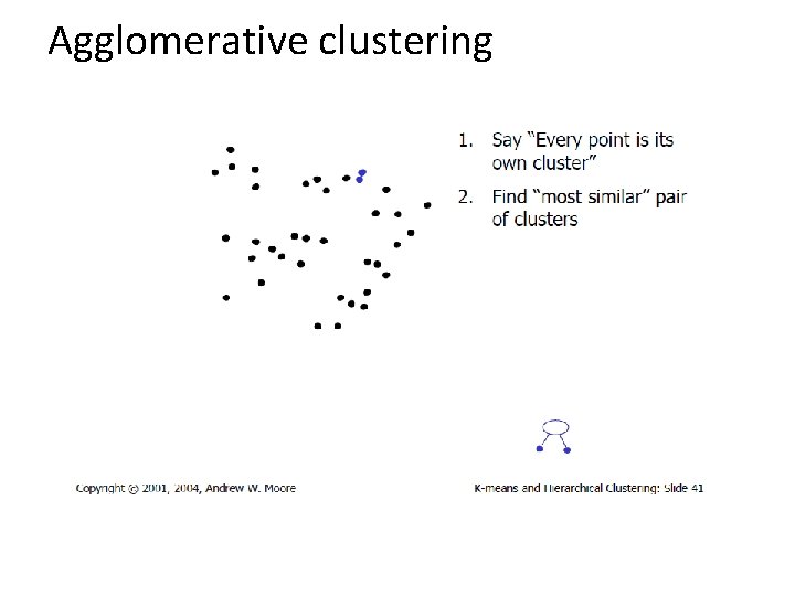 Agglomerative clustering 
