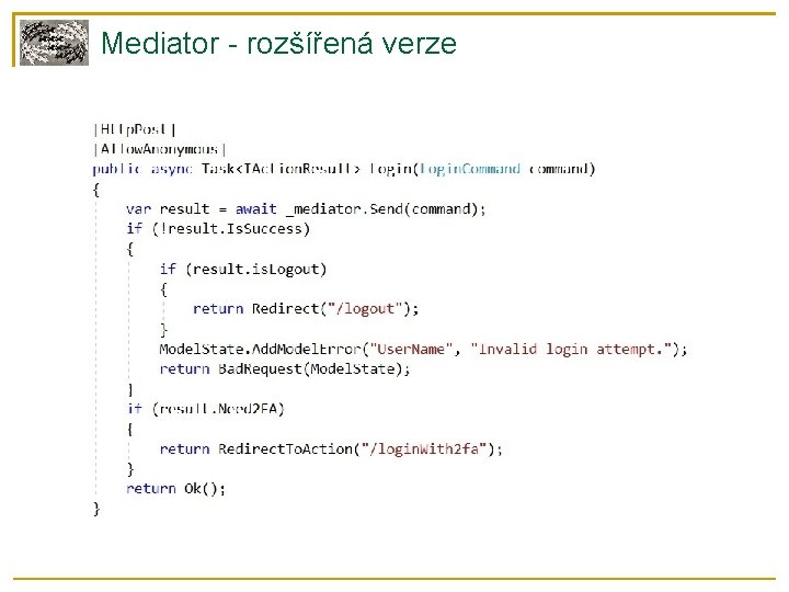 Mediator - rozšířená verze 