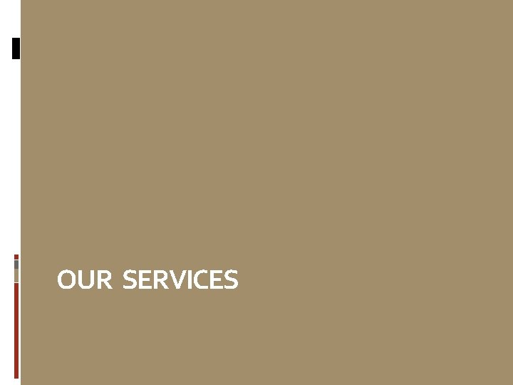 OUR SERVICES 