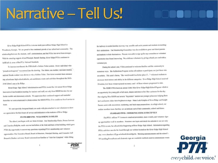 Narrative – Tell Us! 