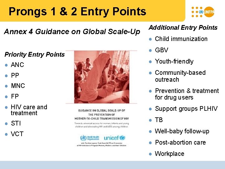 Prongs 1 & 2 Entry Points Annex 4 Guidance on Global Scale-Up Priority Entry