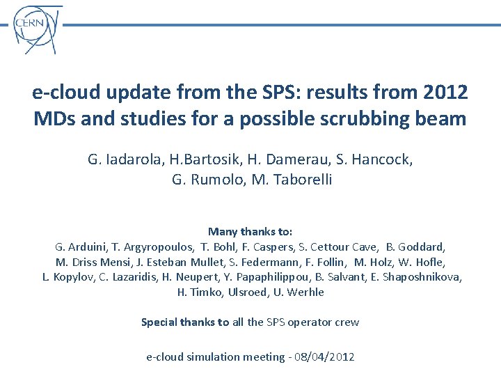 e-cloud update from the SPS: results from 2012 MDs and studies for a possible