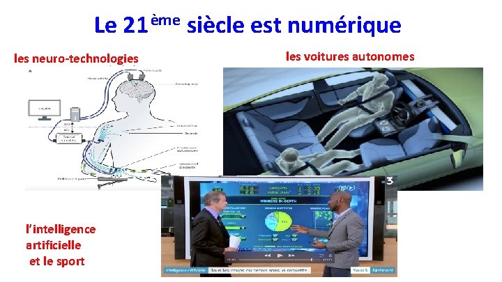 Le 21 ème siècle est numérique les neuro-technologies l’intelligence artificielle et le sport les