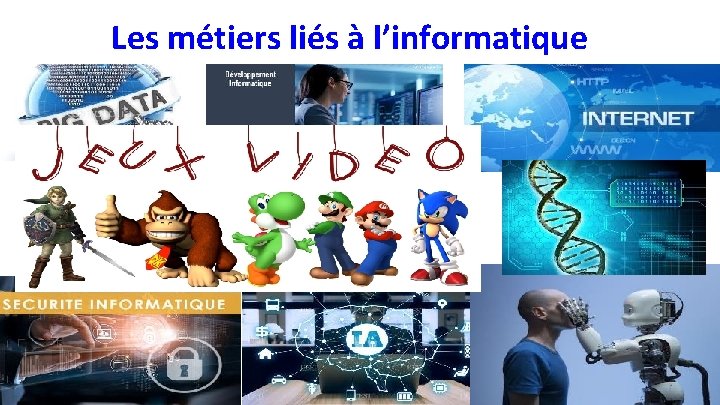 Les métiers liés à l’informatique . 