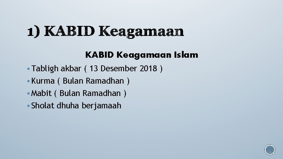 KABID Keagamaan Islam § Tabligh akbar ( 13 Desember 2018 ) § Kurma (