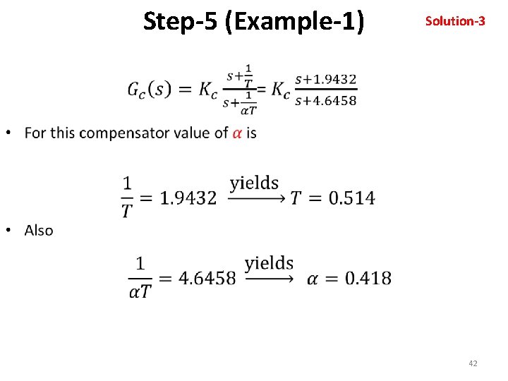 Step-5 (Example-1) Solution-3 • 42 