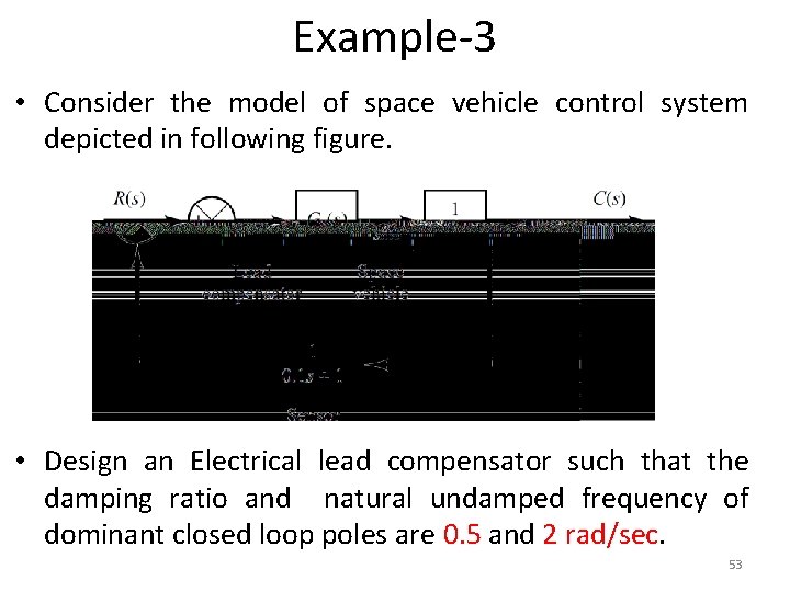 Example-3 • Consider the model of space vehicle control system depicted in following figure.