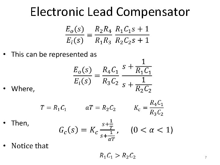 Electronic Lead Compensator • 7 