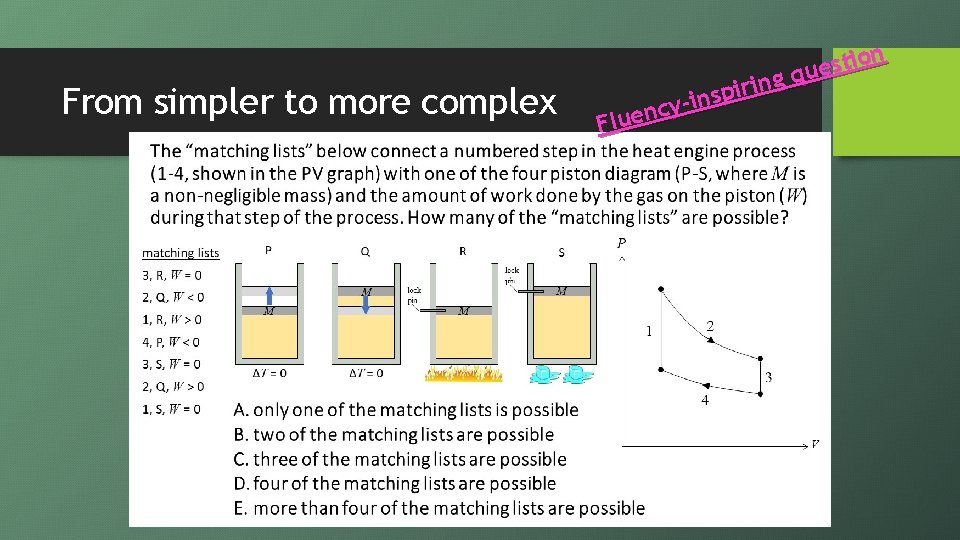 From simpler to more complex n o i t s ue q g n