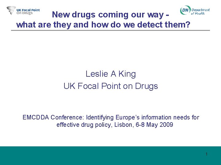 New drugs coming our way what are they and how do we detect them?