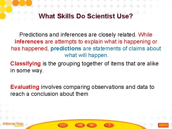 Practicing Science Chapter 1 Lessons 1 6 Table