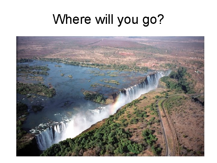 Where will you go? 