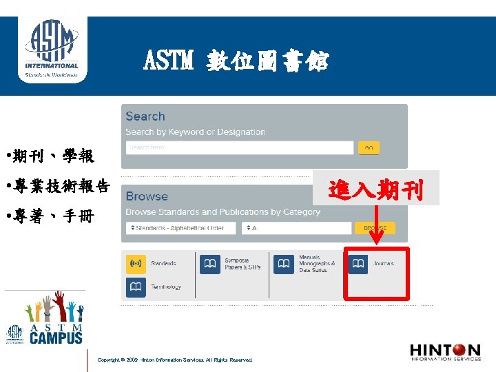 ASTM 數位圖書館 • 期刊、學報 • 專業技術報告 • 專著、手冊 Copyright © 2009 Hinton Information Services.